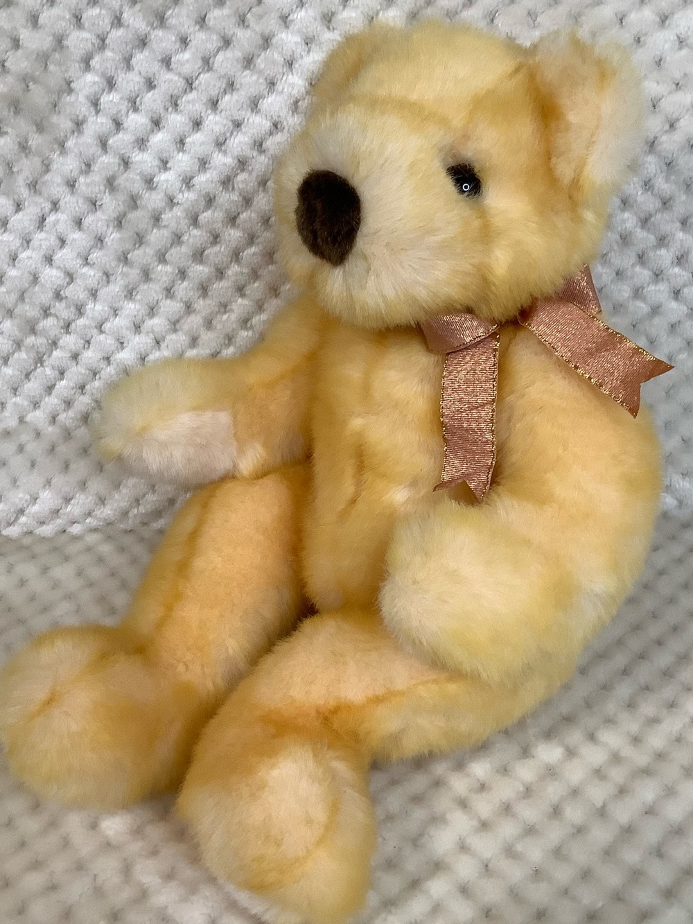 Vintage 1999 Ty Classic Butterbeary Plush Golden Plush Teddy Bear Stuffed Animal